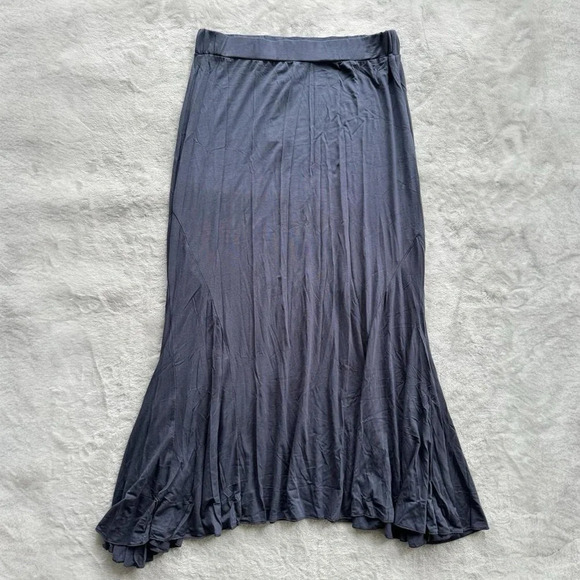NWT VTG Deadstock Navy blue cotton maxi skirt with a flowy, boho fairy core vibe - Picture 3 of 6
